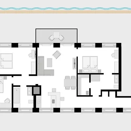 Duenenresidenz Prora - Mit Meerblick, 3 Schlafzimmern Und Balkon Np-207 Appartement